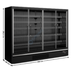 Armoire Positive 3465 L. - Gamme Supermarché Galaxy+ - Noire | GP26FGD | TEFCOLD