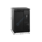 Refroidisseur de Fût 99L. / Capacité 2 Fûts / Portes Pleines | CKC2 | TEFCOLD
