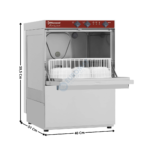 Lave-Verre 35 (Rond) - 220V - Sans adoucisseur avec Doseur de Liquide de Rinçage | DC2026R | DIAMOND