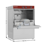 Lave-Verre 40 ( Rond ) - 220V - Sans adoucisseur avec Doseur de Liquide de Rinçage | DC4026R | DIAMOND
