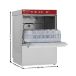 Lave-Verre 40x40 - 220V - Sans adoucisseur avec Doseur de Liquide de Rinçage & Détergent + Pompe / "Full Hygiene" | DGS86 | DIAMOND