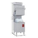 Lave-Vaisselle à Capot 50x50 - 400V - Sans adoucisseur / Inc. Condenseur-Récupérateur de Buées | D266BRC | DIAMOND