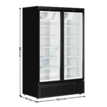 Armoire Négative 1006 L. - Gamme Supermarché - Noire | ATOMMAXIF2DB | TEFCOLD