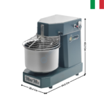 Pétrin 5 Kg. - Cuve & Tête fixe / Mécanique / Anthracite Gris - MINIMIX Series | STD5AG | MF ITALY