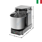 Pétrin 10 Kg. - Cuve & Tête fixe / Mécanique / Noire - MINIMIX Series | STD10NO | MF ITALY