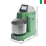 Pétrin 5 Kg. - Cuve & Tête fixe / Digitale / Vert Pastel - MINIMIX Series | PRO5VP | MF ITALY