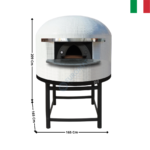Four à Pizza Napolitain à Bois Ø 130 cm 6 Pizzas ( 120 Pcs/H. ) - Blanc - Série NAPOLI | FRNAPOL130BL | ALFA FORNI