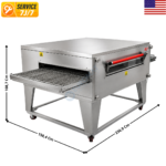 Four à convoyeur 80cm - Electrique - Avec Support - Haut Rendement | 32551E | XLT
