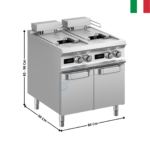 Friteuse 2 x 18 Litres élec & digital DOMINA 900 PRO | FRBE98AD | MBM ITALY