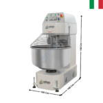 Pétrin 200 Kg. - Cuve & Tête fixe / Mécanique - CANADA Series | IS200CA | MF ITALY