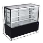 Vitrine de Comptoir 150cm Réfrigérée Panoramique 558 L. - 4 Niveaux | WDG156HF | ATOSA