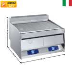 Grillade Vapeur 2 zones / Chargement Eau Manuel - Technologie "Grillvapor"  | GE807ELTOP+KS01 | ARRIS