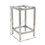 Table Support pour Four Mixte Vapeur 4 x GN 2/3 | 08500302 | MAXIMA