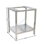 Table Support pour Four Mixte Vapeur 4 - 6 - 10 x GN 1/1 avec étagère | 08500300 | MAXIMA