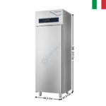 Armoire positive GN2/1 700 L. "Spéciale Poissons" - 1 porte pleine | DAP0700P4 | DALMEC