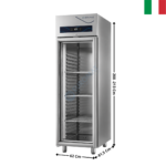 Armoire positive 400x600 EN - 700 L. - 1 porte vitrée - Glissières Embouties | DAP700PV4 | DALMEC