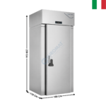 Armoire positive 1400 L. - Démontable - 1 porte pleine | DADM1400P4+DAKITDM14X2 | DALMEC