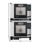 Fours Mixte 2 x 5 x GN1/1 "MIND.Maps™" - Version Electrique | 2XXEVC0511EPRM | UNOX