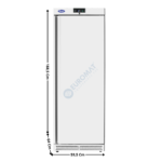 Armoire positive 380 L. - 1 porte pleine - Version Ventilé - Blanc | EBF38RW | ATOSA