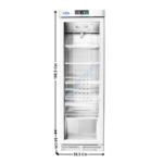 Armoire positive 380 L. - 1 porte vitré - Version Ventilé - Blanc | ECF38RW | ATOSA