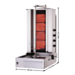 Machine à kebab 4 Zones ELEC - Série ECO | SK4E | SOFRACA