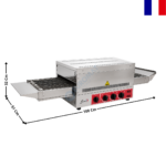 Toasteur à Convoyeur - Ruban 420 mm - 400V - PRO LINE | 24094TXL | SOFRACA