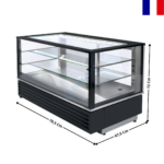 Vitrine Chauffante Ventilée Panoramique 78,5 Cm - 180L. | VC8002GN | SOFRACA