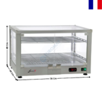 Vitrine Chauffante Ventilée Panoramique 78 Cm - Non Traversante | N83 | SOFRACA