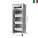 Armoire positive GN2/1 700 L. "Spéciale Poissons" - 1 porte vitrée | DAP0700PV4 | DALMEC