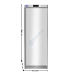 Armoire positive 380 L. - 1 porte pleine - Version Ventilé - Inox | EBF38RS | ATOSA