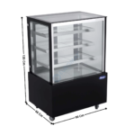 Vitrine de Comptoir 90cm Réfrigérée Panoramique 318 L. - 4 Niveaux | WDG096HF | ATOSA
