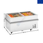 Congélateur de Supermarché 597 L. - Vitrage Plat | SSF150 | TEFCOLD