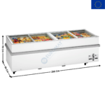 Congélateur de Supermarché 1032 L. - Vitrage Plat | SSF250 | TEFCOLD