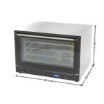 Four à Convection avec Vapeur - 4 Plateaux 600x400 - Jusqu'à 300°C - ECO Series | 09362250 | MAXIMA