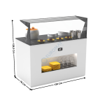 Buffet 130 Cm Neutree /  Avec Kit Vitrage  / Blanc - Série MODULAR | BUNE | SAYL
