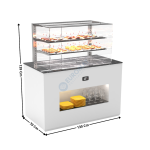 Buffet 130 Cm Neutre /  Avec Kit Vitrage  / Blanc - Série MODULAR | BUNV | SAYL