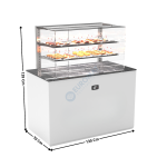 Buffet 130 Cm Neutre /  Avec Kit Vitrage  / Blanc - Série MODULAR | BUNVT | SAYL