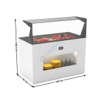 Buffet 130 Cm Cuve Froide Ventilée 150mm / Sans Vitrage / Avec Kit - Série MODULAR | BUF150FE | SAYL