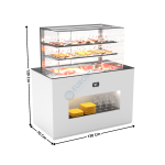 Buffet 130 Cm Cuve Froide Ventilée 150mm / Sans Vitrage / Avec Kit - Série MODULAR | BUF150FV | SAYL