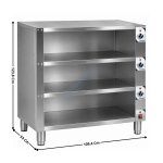 Etagères chauffantes 4 Niveaux 109,4 Cm | CEC4N | CASSELIN