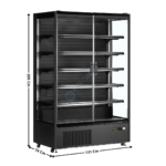 Armoire Positive 1292 L. / 2 Portes - Gamme Supermarché - Noire | PC1250B | TEFCOLD