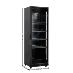 Armoire réfrigérée - 1 porte vitrée battante 390 L. | LG360XPB | CUISTANCE