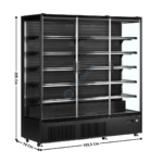 Armoire Positive 1939 L. / 3 Portes - Gamme Supermarché - Noire | PC1870B | TEFCOLD