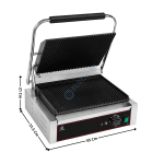 Machine à panini Simple XL - Striée/Striée | PGMAXL | CUISTANCE