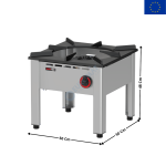 Réchauds à Gaz sur pieds 13 kW | NGETL55 | REDFOX
