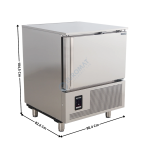 Cellule de refroidissement & congélation - 5 x GN1/1 - 600x400 - ECO Series | BLCA5X1 | TEFCOLD