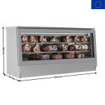 Vitrine de Maturation Dry Aging 210 Cm - 710 L. - INOX | VC2010MDA | INFRICO