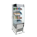 Vitrine réfrigérée 49,4cm - Vitrage panoramique bombé / Self-Service | 09400855 | MAXIMA