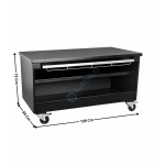 Soubassement sur Roulettes pour Grillade au Charbon de Bois - Type 120 | BRC120N | DIAMOND