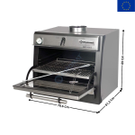 Four BBQ Professionnel au Charbon de Bois GN 1/1 – 60 kg/h - INOX | CBQ060SS | DIAMOND